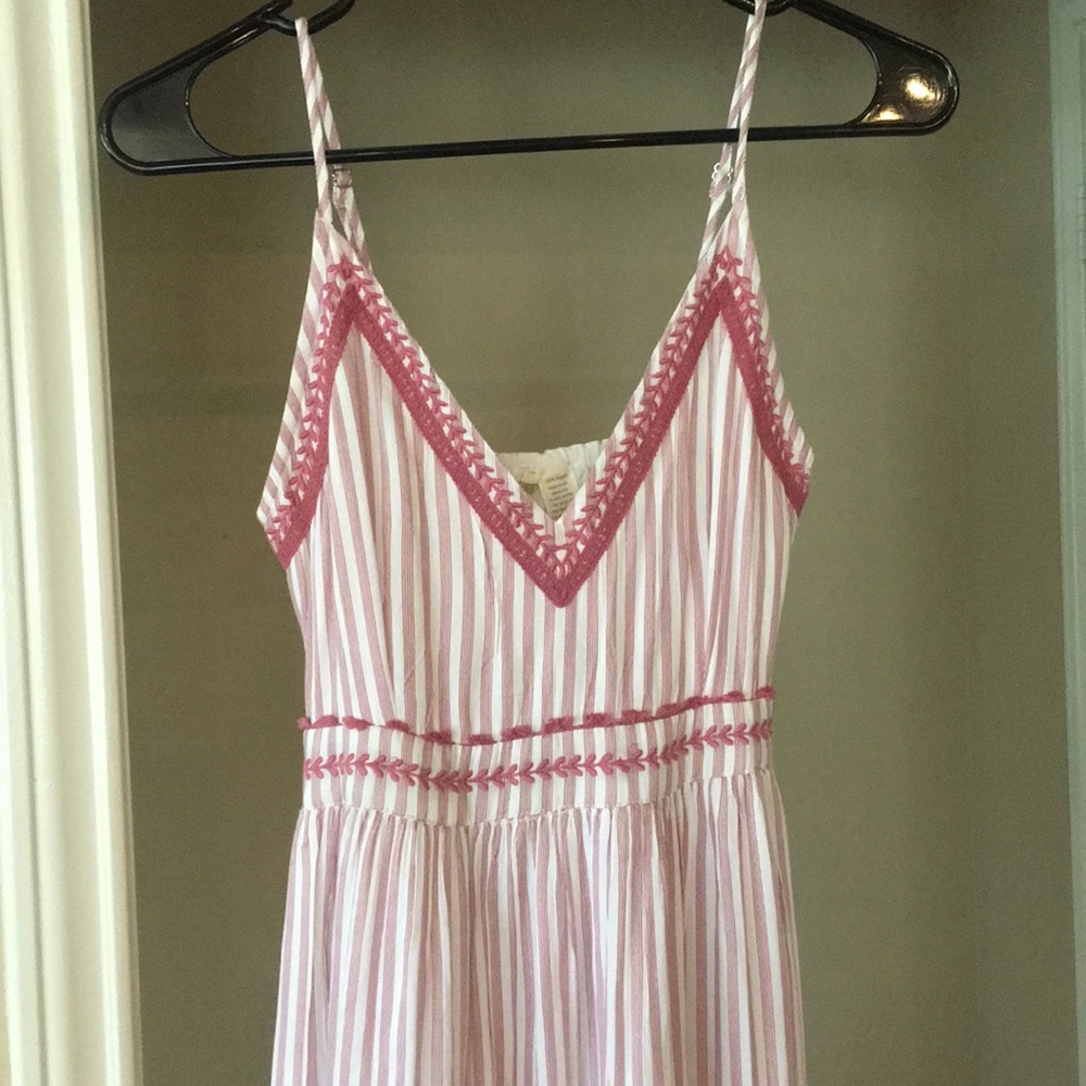 Japna pink stripe maxi dress